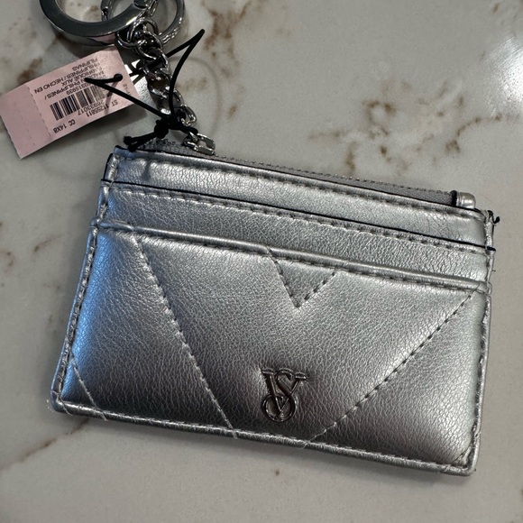 NWT NEW SILVER CARD CASE VS - Picture 3 of 4